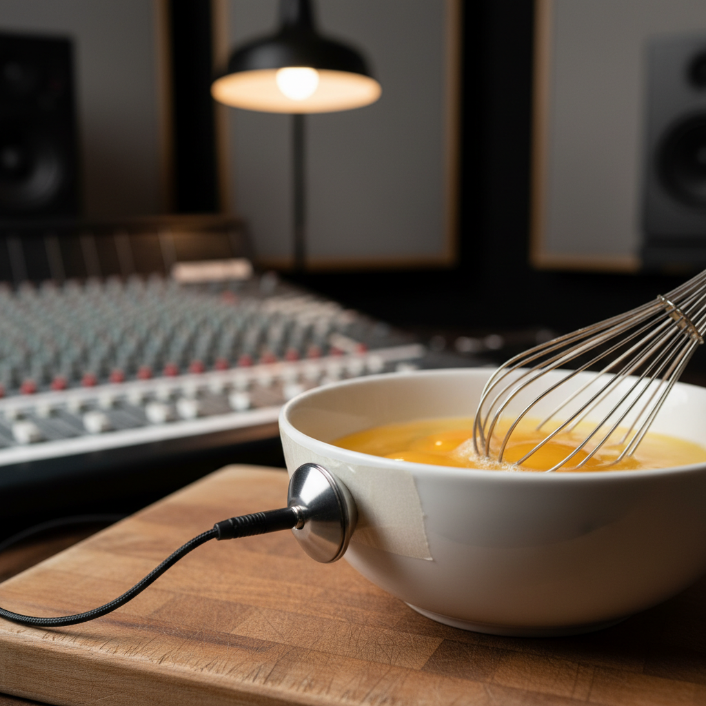 Contact Mic Foley Setup